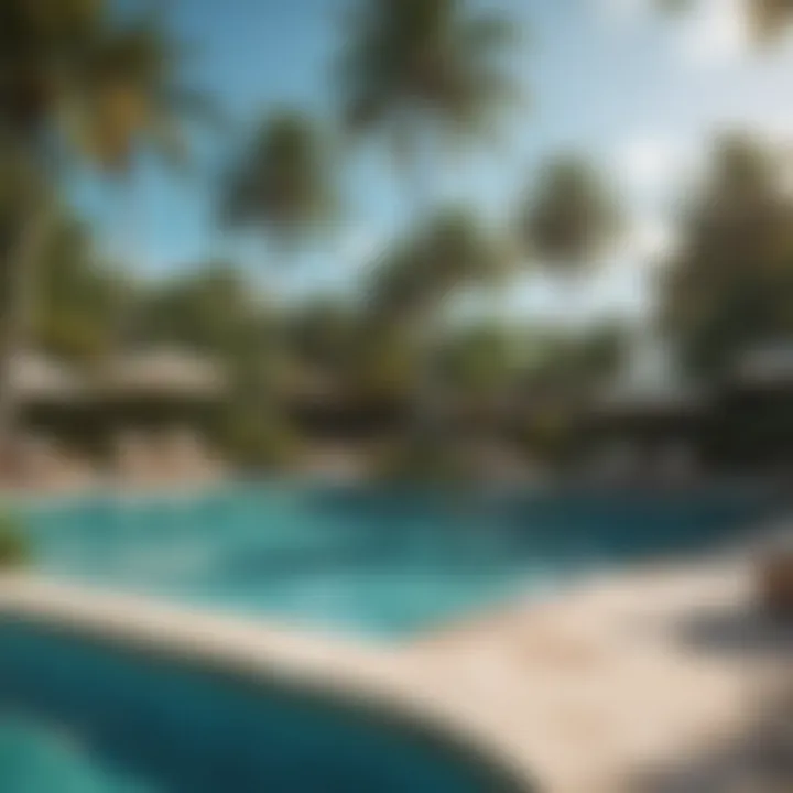 Luxurious swimming pool area at Coconut Bay Beach Hotel