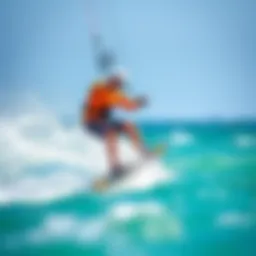 Dynamic kiteboarding action showcasing cutting-edge techniques
