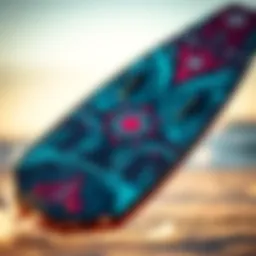 Custom foil board showcasing intricate design elements and craftsmanship