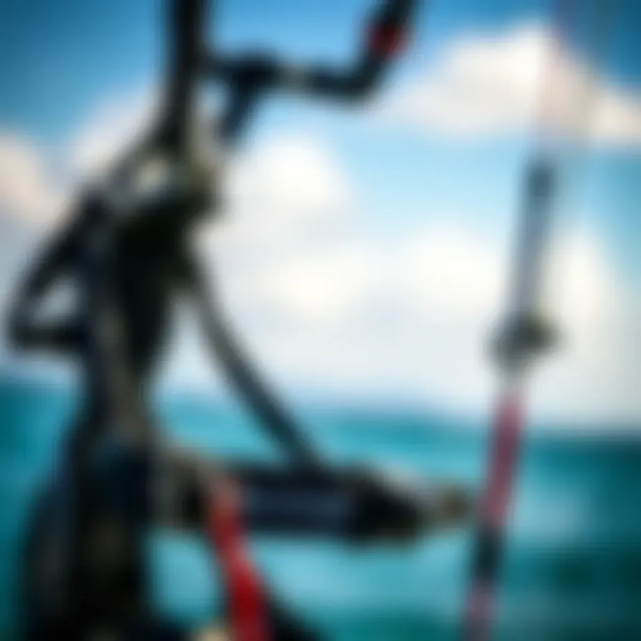 Dakine kitesurfing harness showcasing ergonomic design and comfort features