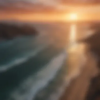 Breathtaking sunset view over Baja's coastline