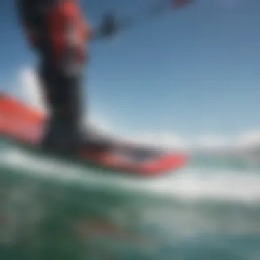 Close-up of a modern battery technology in kiteboarding gear