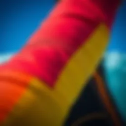 Close-up view of wetsuit fabric showcasing insulation technology