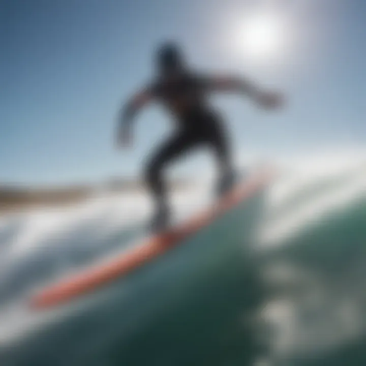 A rider experiencing the thrill of jet foil surfing