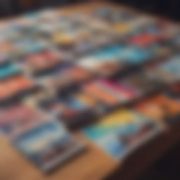 An assortment of kite magazines displayed on a table