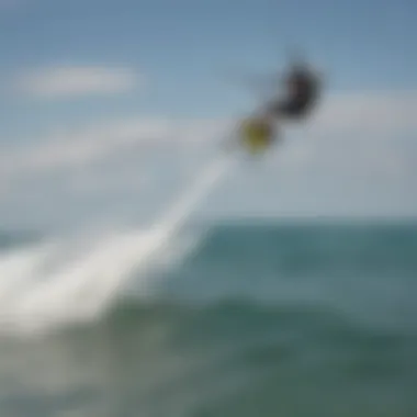 A skilled practitioner demonstrating advanced kiteboarding techniques