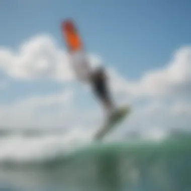 Kiteboarders enjoying a vibrant day on Jensen Beach