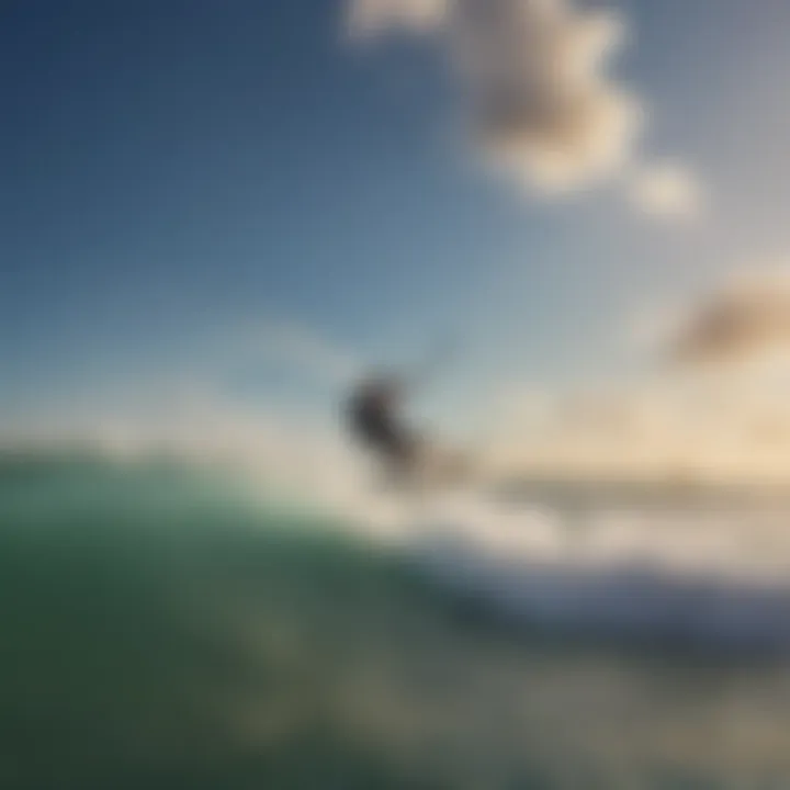 A scenic view of Jensen Beach showcasing clear skies and ocean waves