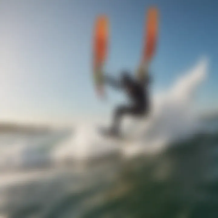 A group of kiteboarders enjoying the sport at a beach