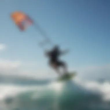 A scenic kite surfing destination with ideal wind and water conditions