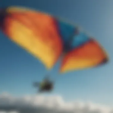 Close-up of a kite's intricate stitching and durable materials.