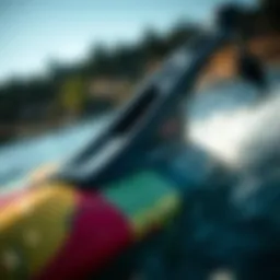 Close-up of Liquid Force wakefoil showcasing its sleek design and materials