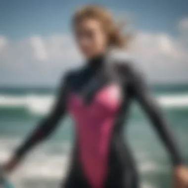 Close-up of high-quality materials used in Mystic wetsuits