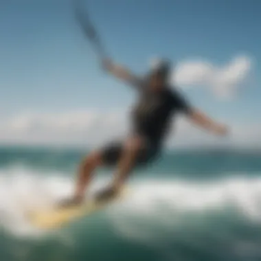 User testimonial highlight featuring enthusiastic kiteboarders