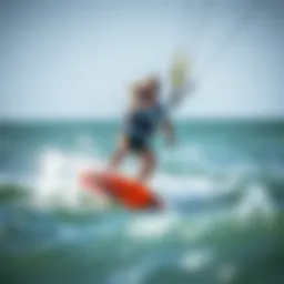 Naish Torque Bar in action on the water