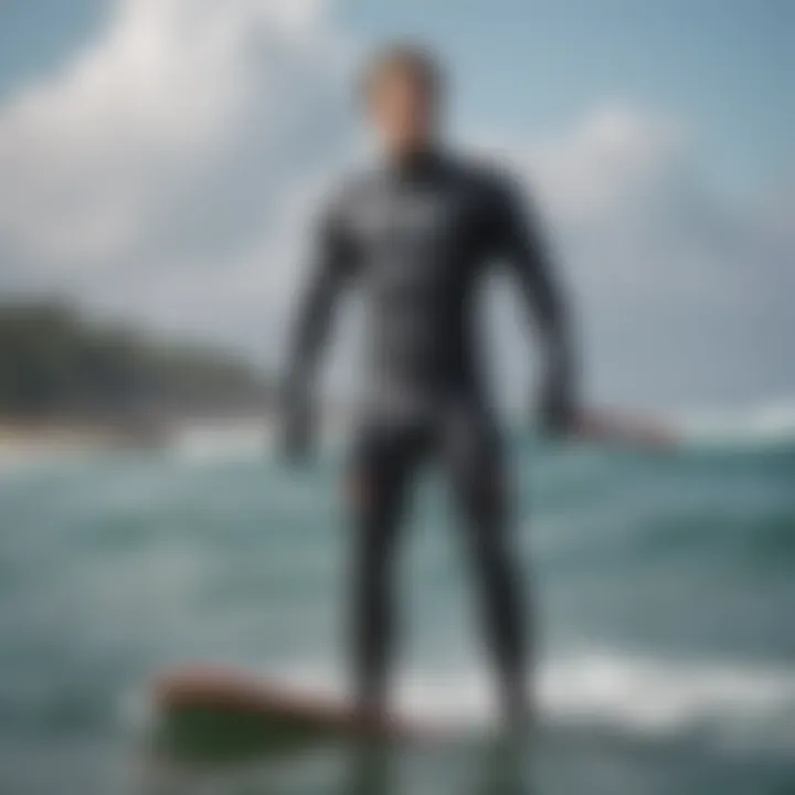 Illustration of various wetsuit types for different water conditions
