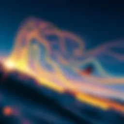 Dynamic representation of wind patterns for kiteboarding