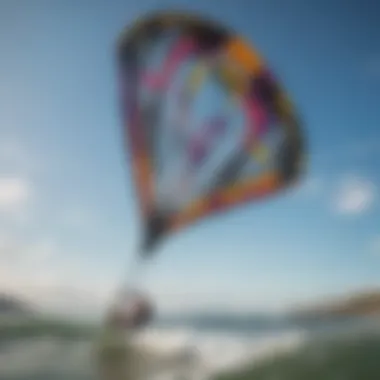 Detailed view of Naish kite lines showcasing their unique materials