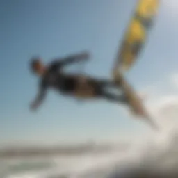 Kiteboarders harnessing the powerful winds of Los Angeles
