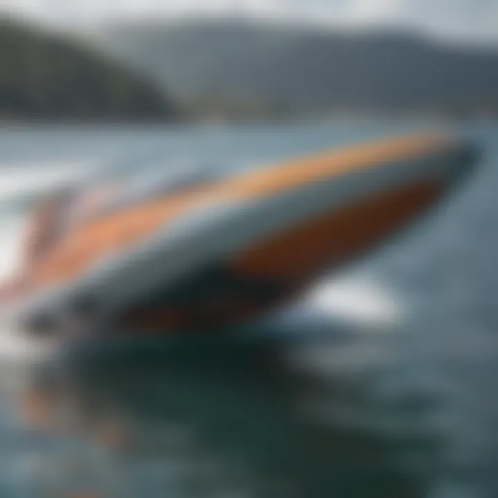 Close-up of advanced hydrofoil equipment