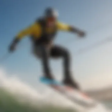 Close-up of Waydoo kiteboarding technology