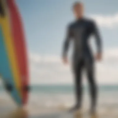 Wetsuit fit comparison on a mannequin